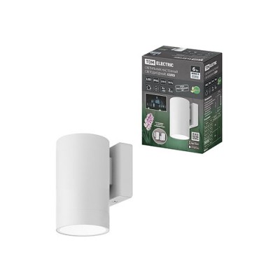 Светильник настенный LED, Соло, 6 Вт, 4000 К, H160 мм, алюм./бел., IP65, TDM Светильник настенный LED, Соло, 6 Вт, 4000 К, H160 мм, алюм./бел., IP65, TDM