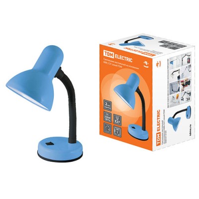 Светильник настольный на основании 60Вт, E27 синий TDM Светильник настольный на основании 60Вт, E27 синий TDM