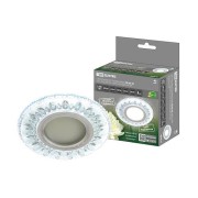 Светильник встраиваемый СВ 03-07 MR16 50Вт G5.3 LED подсветка 3 Вт зеркальный/хром TDM