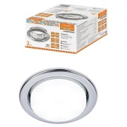 Светильник встраиваемый СВ 01-08 GX53 220 В 50 Гц, хром, 2 шт/уп, Народный
