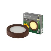 Светильник накладной светодиодный круг "Даунлайт" СПО (венге) 12 Вт 170*32 мм 3000К TDM