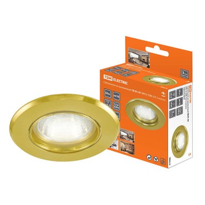 Светильник встраиваемый СВ 01-01 MR16 50Вт G5.3 золото TDM Светильник встраиваемый СВ 01-01 MR16 50Вт G5.3 золото TDM