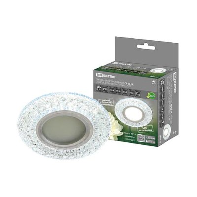 Светильник встраиваемый СВ 03-14 MR16 50Вт G5.3 LED подсветка 3 Вт зеркальный/хром TDM Светильник встраиваемый СВ 03-14 MR16 50Вт G5.3 LED подсветка 3 Вт зеркальный/хром TDM