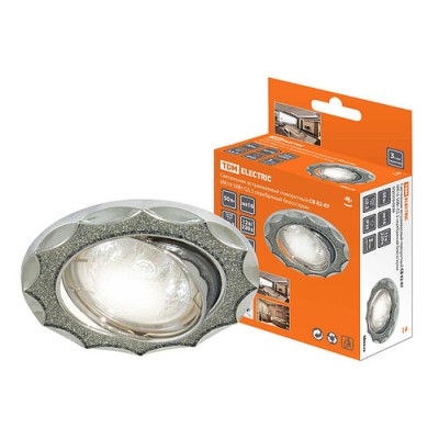 Светильник встраиваемый поворотный СВ 02-07 MR16 50Вт G5.3 серебряный блеск/хром TDM Светильник встраиваемый поворотный СВ 02-07 MR16 50Вт G5.3 серебряный блеск/хром TDM