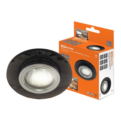 Светильник встраиваемый СВ 03-03 MR16 50Вт G5.3 чёрный/хром TDM Светильник встраиваемый СВ 03-03 MR16 50Вт G5.3 чёрный/хром TDM