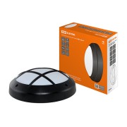 Светильник ФБУ 05-2х20-014 "Бриз 2" черный с решеткой IP64 TDM
