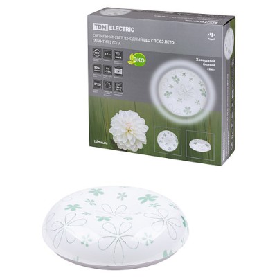 Светильник светодиодный LED СПС 02 22Вт 4000К D35см, Лето TDM Светильник светодиодный LED СПС 02 22Вт 4000К D35см, Лето TDM