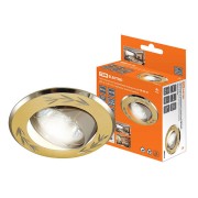 Светильник встраиваемый поворотный СВ 02-01 MR16 50Вт G5.3 матовое золото/никель TDM