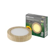 Светильник накладной светодиодный круг "Даунлайт" СПО (сосна) 12 Вт 170*32 мм 3000К TDM