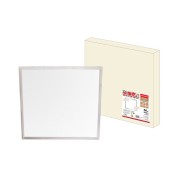 Ультратонкая светодиодная панель серии СВО 595х595, 36Вт, 3000К, хром, Народная (без драйвера)