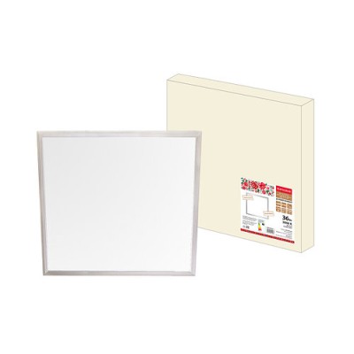 Ультратонкая светодиодная панель серии СВО 595х595, 36Вт, 3000К, хром, Народная (без драйвера) Ультратонкая светодиодная панель серии СВО 595х595, 36Вт, 3000К, хром, Народная (без драйвера)