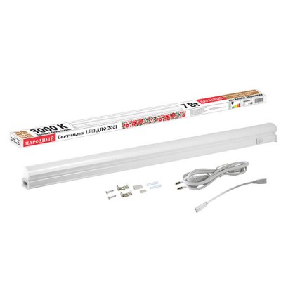 Светильник LED ДПО 2001 7 Вт, 3000К, IP40, Народный Светильник LED ДПО 2001 7 Вт, 3000К, IP40, Народный