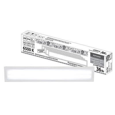 Светодиодная панель универсальная ЛП 03 180х1195 Опал 19 мм 36 Вт 2650 Лм, 6500 К, белая, Народная Светодиодная панель универсальная ЛП 03 180х1195 Опал 19 мм 36 Вт 2650 Лм, 6500 К, белая, Народная