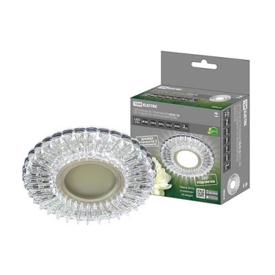 Светильник встраиваемый СВ 03-16 MR16 50Вт G5.3 LED подсветка 3 Вт зеркальный/хром TDM Светильник встраиваемый СВ 03-16 MR16 50Вт G5.3 LED подсветка 3 Вт зеркальный/хром TDM