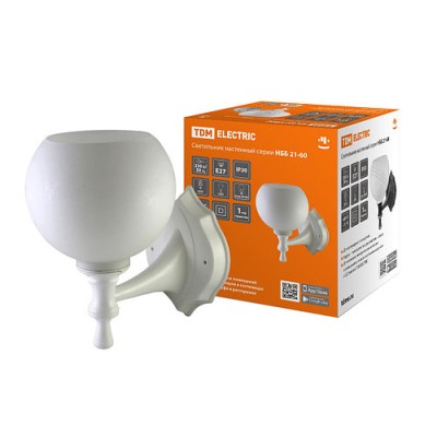 Светильник НББ 21-60-1323 УХЛ4 (белый, плафон полушар белый) TDM Светильник НББ 21-60-1323 УХЛ4 (белый, плафон полушар белый) TDM