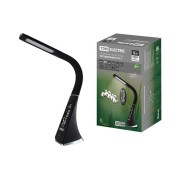 Светильник светодиодный-часы СНЧ-2, 5 Вт, календ., терм-р, 5000 К, сенсор-диммер, USB, черный, TDM