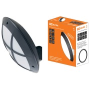 Светильник НБУ 05-60-008 "Мегас 2" черный с решеткой IP64 TDM