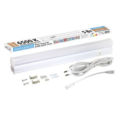 Светильник LED ДПО 2001 5 Вт, 6500К, IP40, Народный Светильник LED ДПО 2001 5 Вт, 6500К, IP40, Народный