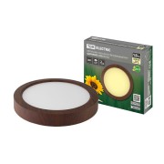 Светильник накладной светодиодный круг "Даунлайт" СПО (венге) 18 Вт 225*32 мм 3000К TDM