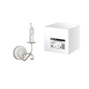 Бра НББ-11-02-1х40 «Аура» белый с золотом 1х40Вт E14 TDM