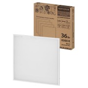 Светодиодная панель универс. ЛП03 595х595 Опал 19 мм 36 Вт 2900 лм, 6500 К, белая (б/п) Народная