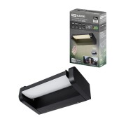 Светильник настенный LED, Аура, L200 мм, 6 Вт, 3000 K, алюм./черн., IP65, TDM