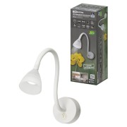 Спот на гибком основании СГС-01, 3 Вт, COB, 270 лм, 4000 K, IP20, "Лантана", c выкл., белый, TDM