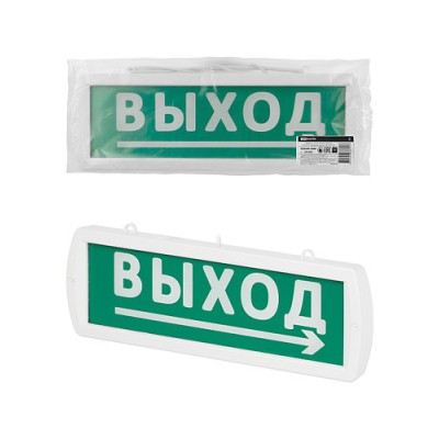 Оповещатель охранно-пожарный световой Топаз-220-Д "Направление к выходу" 220 В, IP52 TDM Оповещатель охранно-пожарный световой Топаз-220-Д "Направление к выходу" 220 В, IP52 TDM