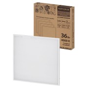 Светодиодная панель универс. ЛП03 595х595 Опал 19 мм 36 Вт 2900 лм, 4000 К, белая (б/п) Народная