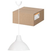 Светильник НСБ 2537/1 "Steel" 40 Вт, E27, опал, шнур белый TDM