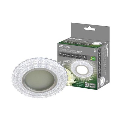 Светильник встраиваемый СВ 03-10 MR16 50Вт G5.3 LED подсветка 3 Вт зеркальный/хром TDM Светильник встраиваемый СВ 03-10 MR16 50Вт G5.3 LED подсветка 3 Вт зеркальный/хром TDM