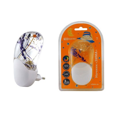 Ночник "Зима " с датчиком света, светодиодный,1Вт, 220 В TDM Ночник "Зима " с датчиком света, светодиодный,1Вт, 220 В TDM