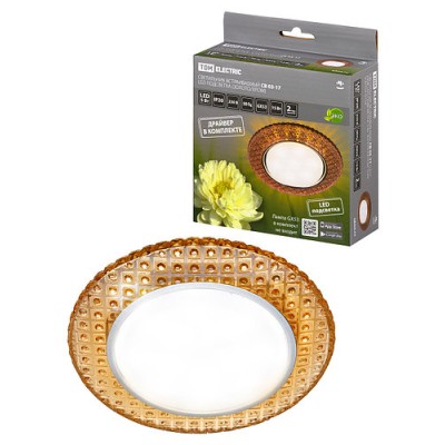 Светильник встраиваемый СВ 03-17 GХ53 230В LED подсветка 5 Вт золото/хром TDM Светильник встраиваемый СВ 03-17 GХ53 230В LED подсветка 5 Вт золото/хром TDM