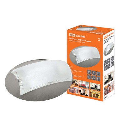 Светильник НПО 102 "Медуза" серый 1х25 Вт Е27 КЛЛ TDM Светильник НПО 102 "Медуза" серый 1х25 Вт Е27 КЛЛ TDM