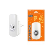 Ночник-фонарь "Люкс 1", 1х0,5 Вт + 9LED, 70 лм/Вт, Li-Ion 500 мАч, дат. освещ. и движ., 220 В, TDM