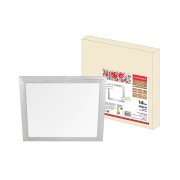 Ультратонкая светодиодная панель серии СВО 295х295, 14 Вт, 3000 К, хром, Народная (без драйвера)