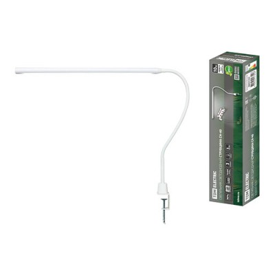 Светильник светодиодный струбцина СН-40, гибкий, сенсор-диммер, 220 В, 10Вт, 5000 К, белый, TDM Светильник светодиодный струбцина СН-40, гибкий, сенсор-диммер, 220 В, 10Вт, 5000 К, белый, TDM