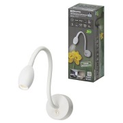 Спот на гибком основании СГС-02, 3 Вт, COB, 270 лм, 4000 К, IP20, "Эрика", с выкл., белый, TDM