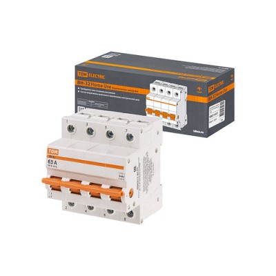 Выключатель нагрузки (мини-рубильник) ВН-32 4P 63A Home Use TDM Выключатель нагрузки (мини-рубильник) ВН-32 4P 63A Home Use TDM