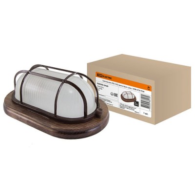 Светильник НПБ1202 венге овал с реш. 100Вт IP54 TDM Светильник НПБ1202 венге овал с реш. 100Вт IP54 TDM