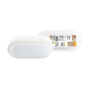 Светодиодный светильник LED ДПП 3801 18Вт 4000К IP65 белый овал 196*97*57 мм Народный