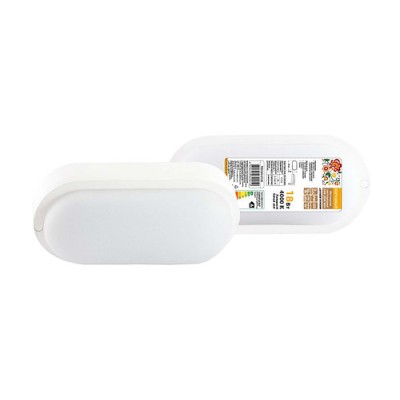 Светодиодный светильник LED ДПП 3801 18Вт 4000К IP65 белый овал 196*97*57 мм Народный Светодиодный светильник LED ДПП 3801 18Вт 4000К IP65 белый овал 196*97*57 мм Народный