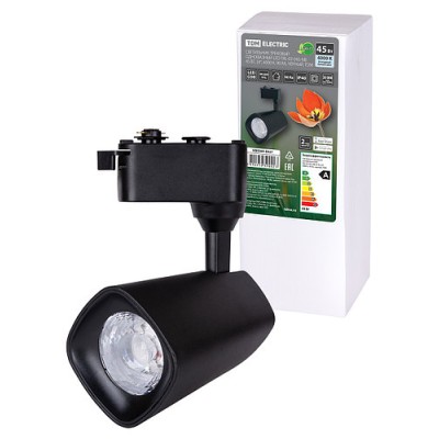 Светильник трековый однофазный LED TRL-02-045-NB 45 Вт, 24°, 4000 К, 90 Ra, черный, TDM Светильник трековый однофазный LED TRL-02-045-NB 45 Вт, 24°, 4000 К, 90 Ra, черный, TDM