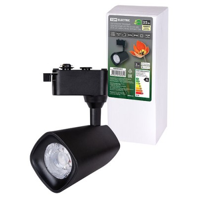 Светильник трековый однофазный LED TRL-02-035-WB 35 Вт, 24°, 3000 К, 90 Ra, черный, TDM Светильник трековый однофазный LED TRL-02-035-WB 35 Вт, 24°, 3000 К, 90 Ra, черный, TDM