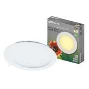 Светильник ультратонкий встраиваемый светодиодный "Даунлайт" СВО (белый) 12 Вт 3000К TDM