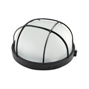 Светильник НПБ1102 черный/круг с реш. 100Вт IP54 TDM