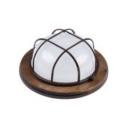 Светильник НПБ1302 венге круг с реш. 60Вт IP54 TDM