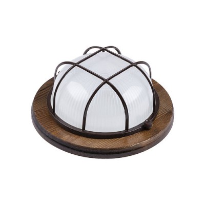 Светильник НПБ1302 венге круг с реш. 60Вт IP54 TDM Светильник НПБ1302 венге круг с реш. 60Вт IP54 TDM