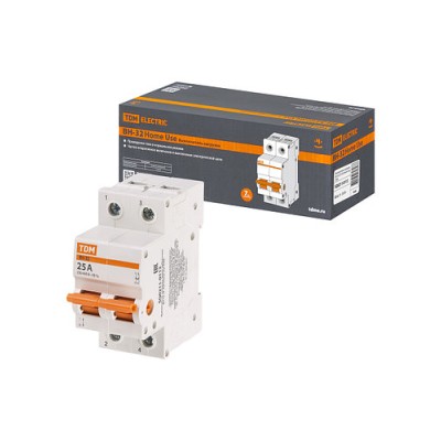 Выключатель нагрузки (мини-рубильник) ВН-32 2P 25A Home Use TDM Выключатель нагрузки (мини-рубильник) ВН-32 2P 25A Home Use TDM