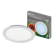 Светильник ультратонкий встраиваемый светодиодный "Даунлайт" СВО (белый) 24 Вт 4000К TDM